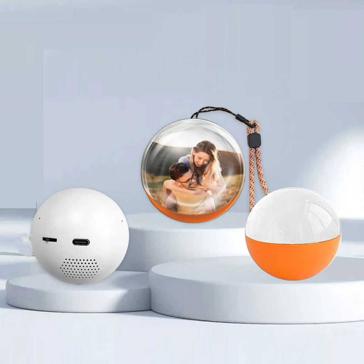 Eternal Sphere | Esfera de cristal que reproduce tus vídeos y fotos, con altavoz y batería recargable