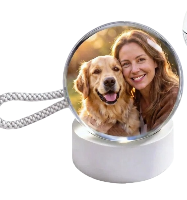 Eternal Sphere | Esfera de cristal que reproduce tus vídeos y fotos, con altavoz y batería recargable